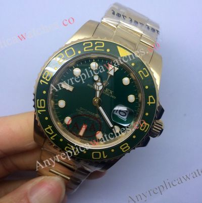 Replica Rolex GMT Master II Green Dial